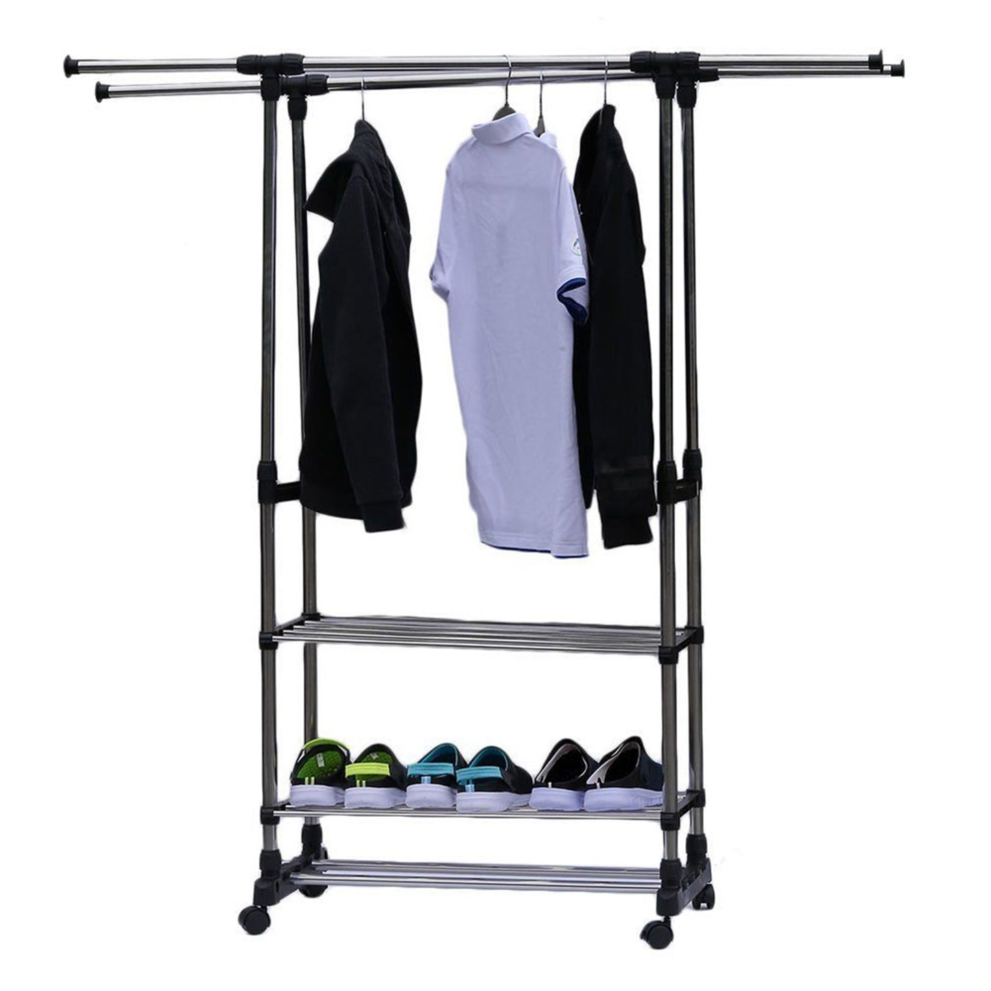 3 Tiers Stainless Steel Clothing Rack