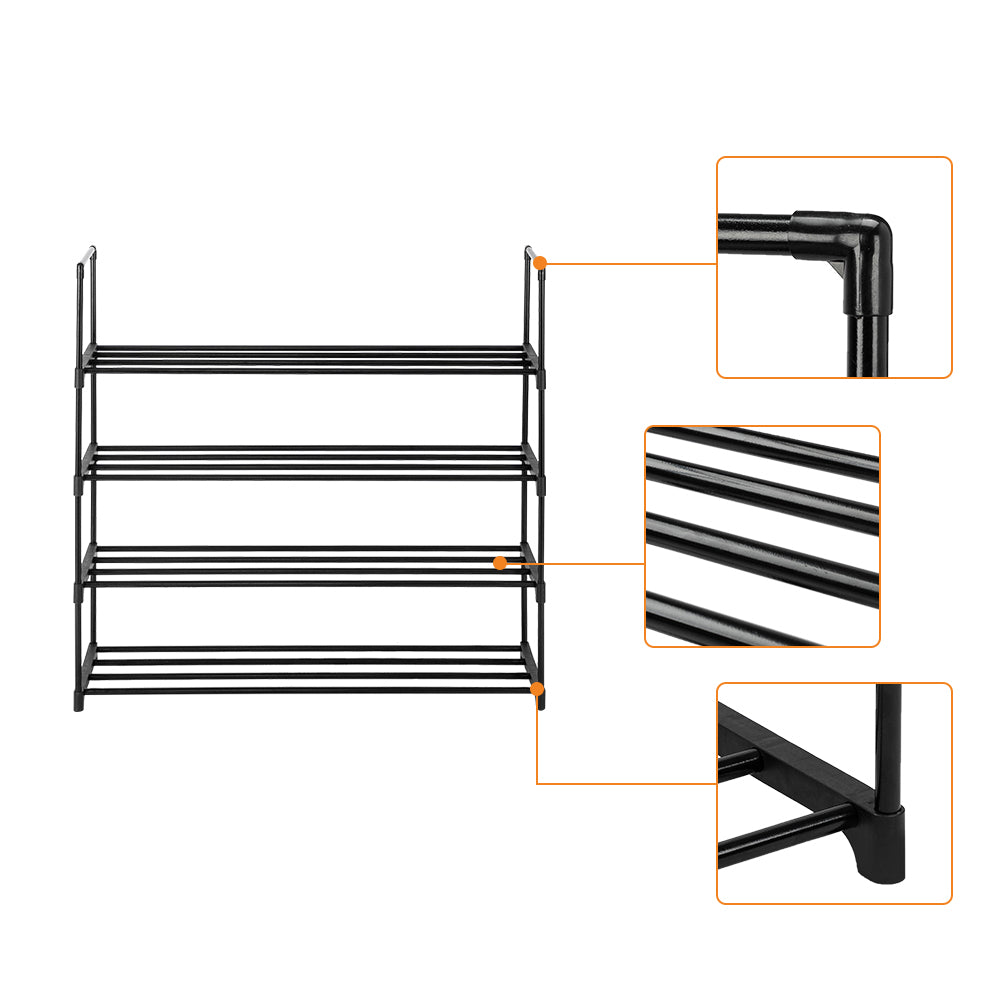 4 Tiers Shoe Rack Shoe Tower Shelf