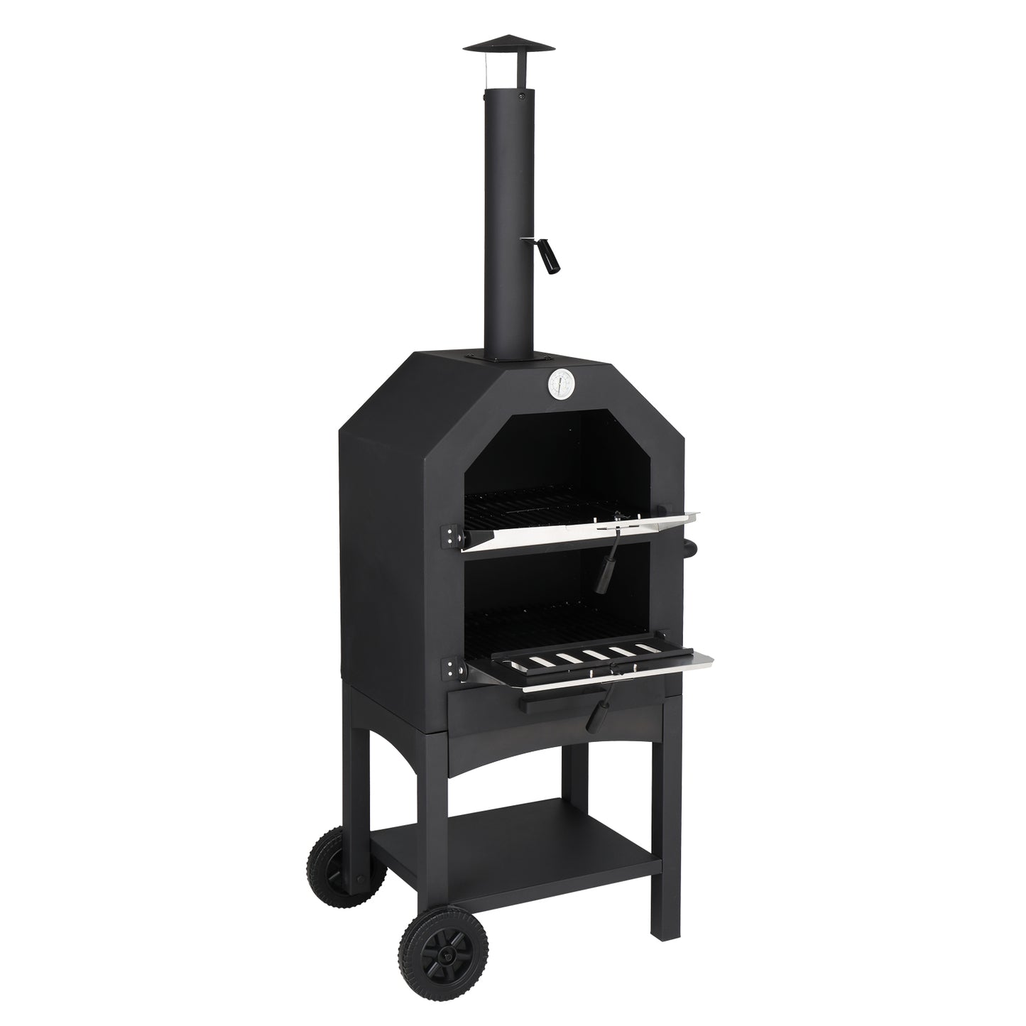 Outdoor Wood Fired Pizza Oven with Pizza Stone