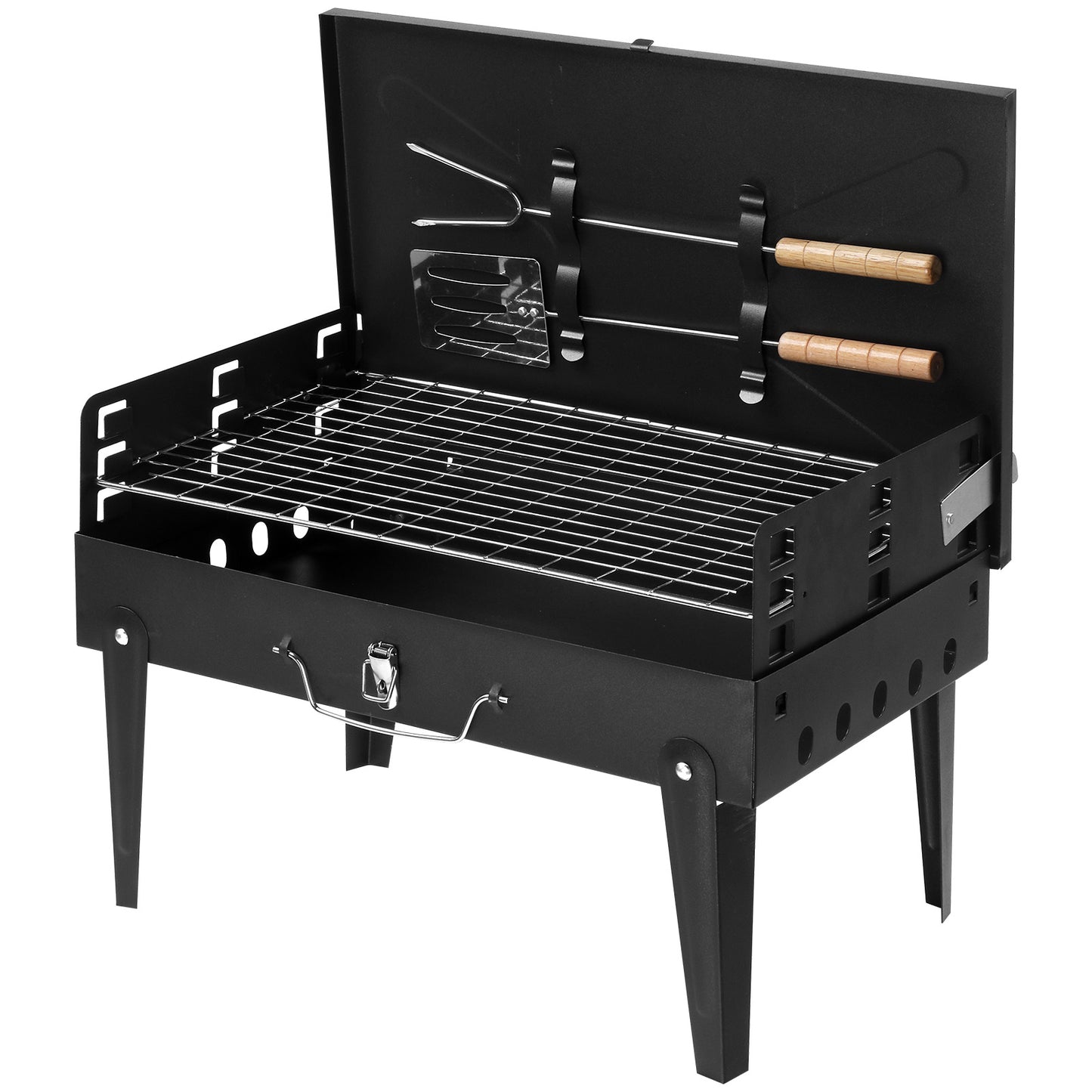 Portable Square Charcoal Grill