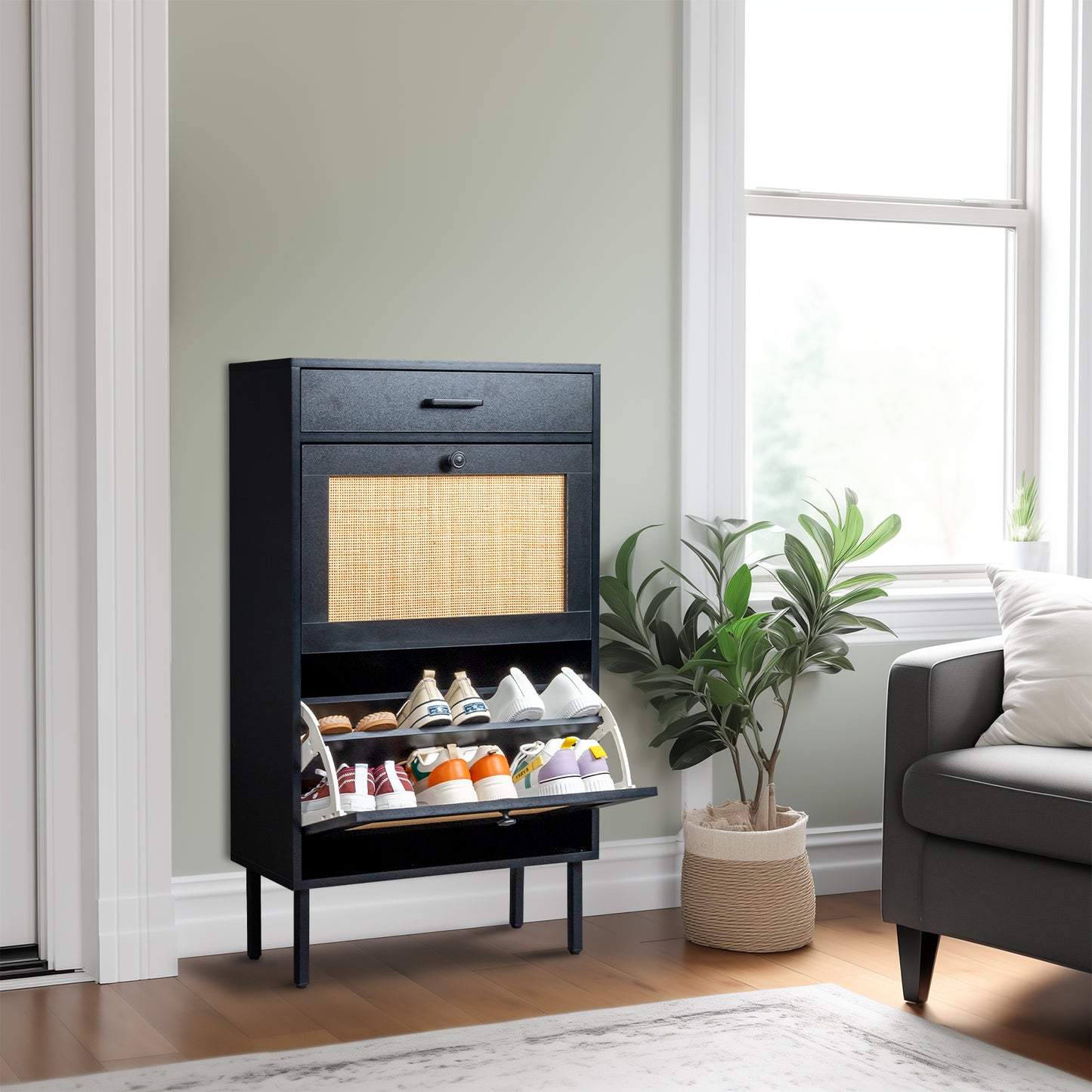 Iron Vintage Shoe Cabinet