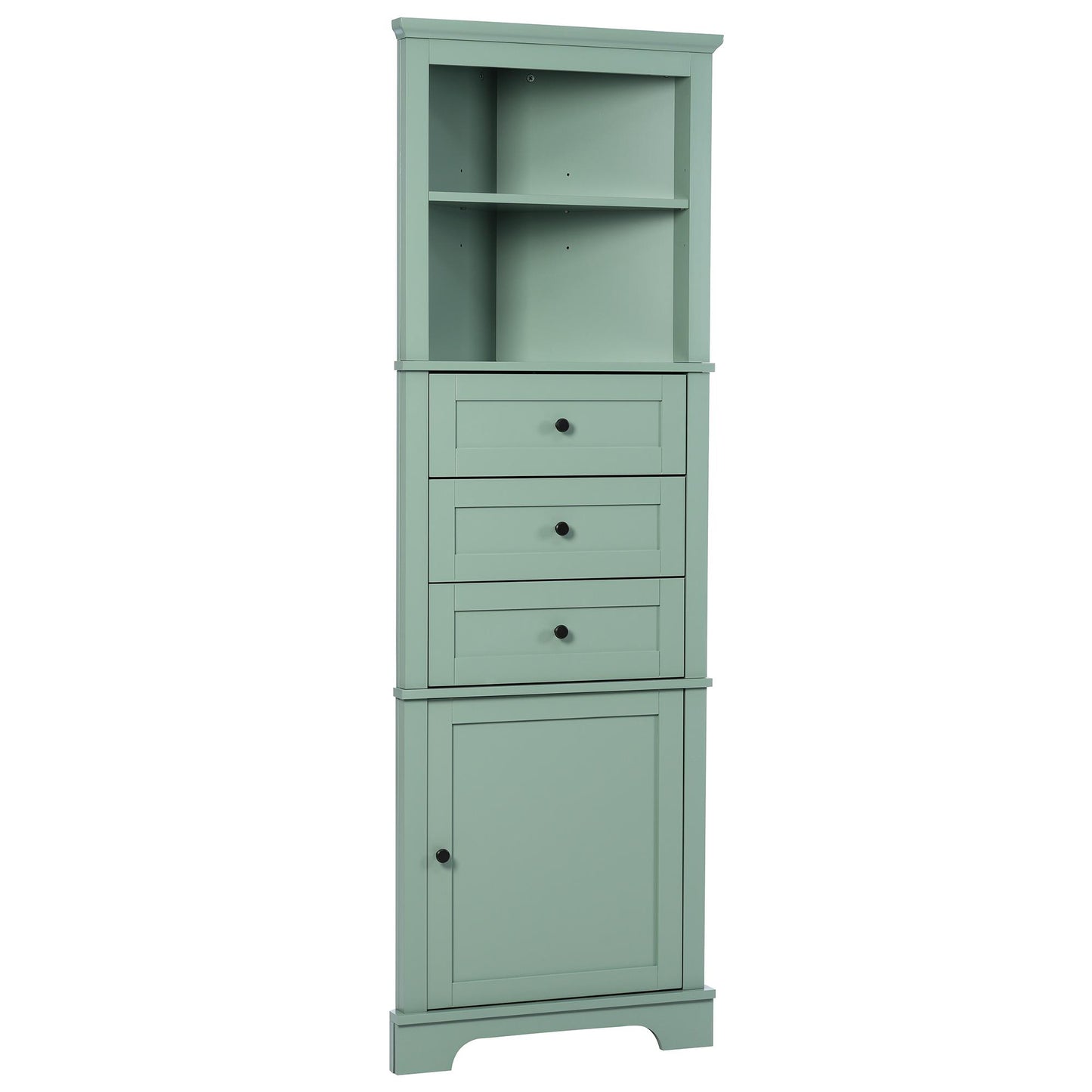 Green Tall Talley Cabinet