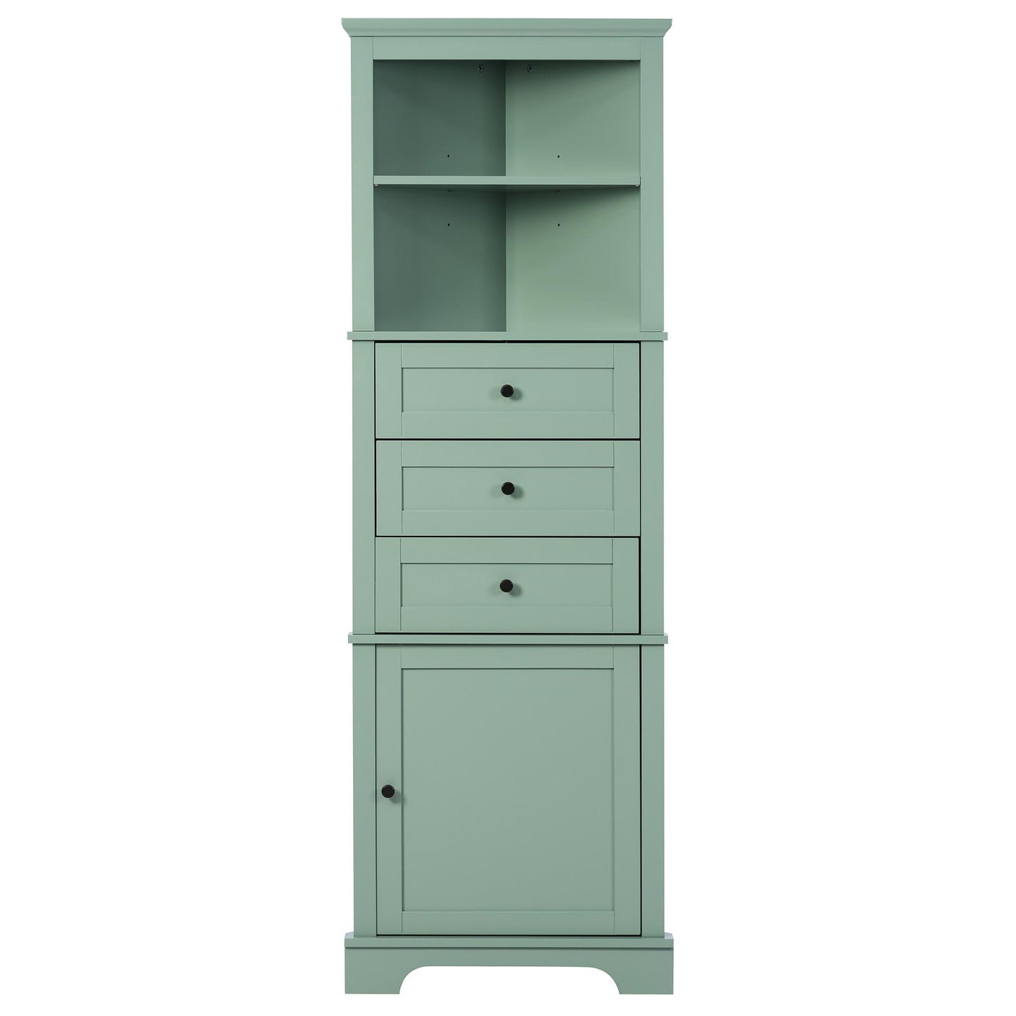 Green Tall Talley Cabinet