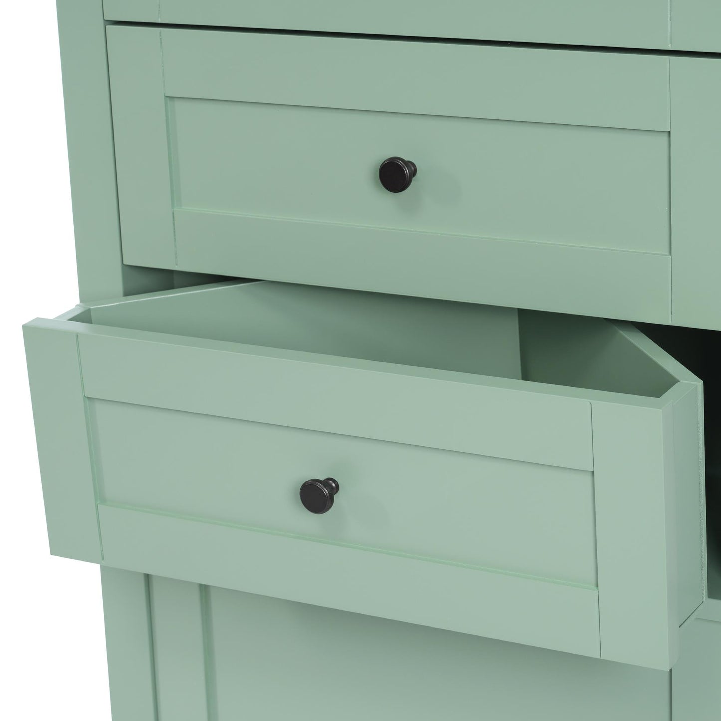 Green Tall Talley Cabinet