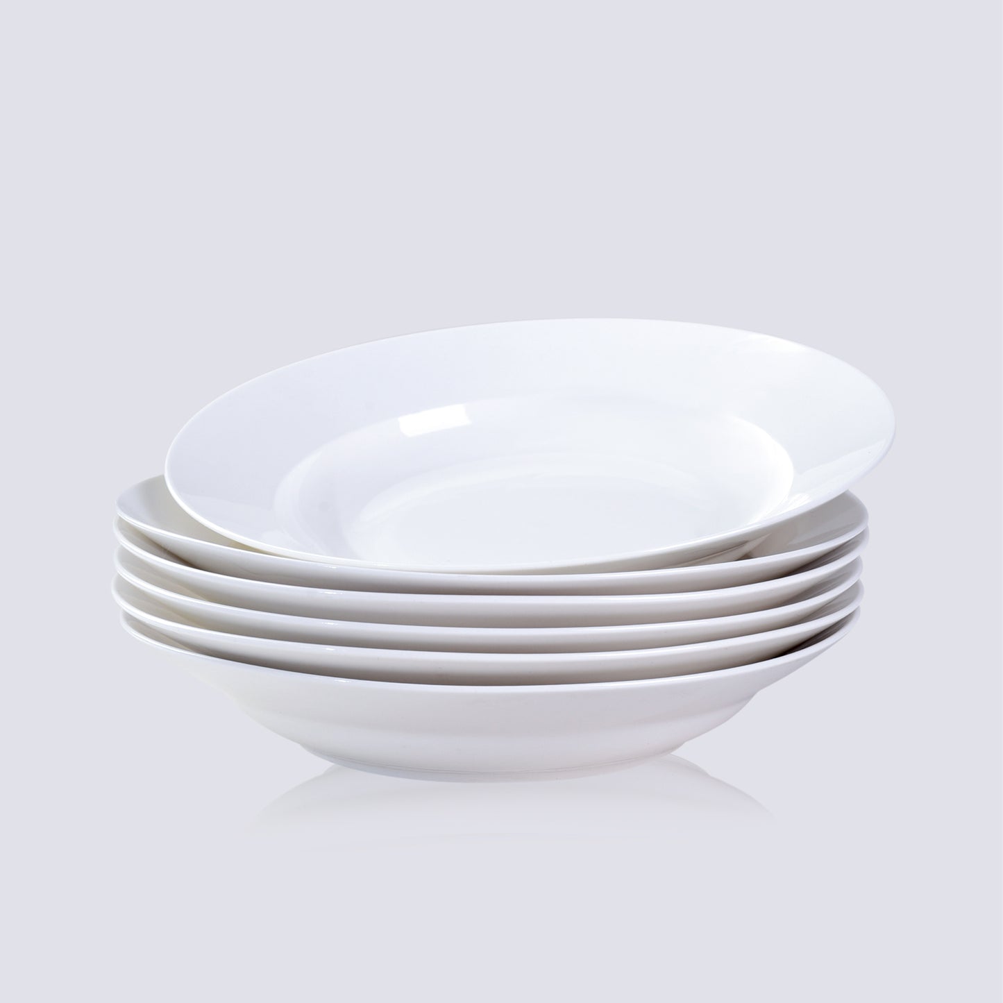 White Dinner Plates Set of 6 - Smooth Glaze