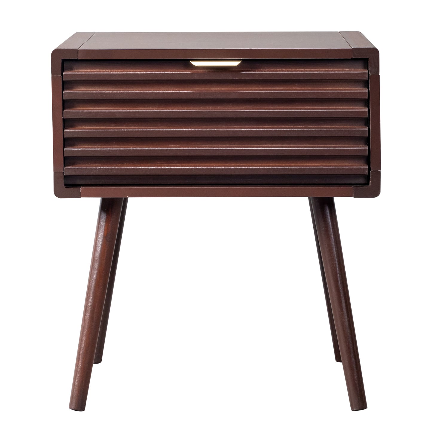 Wood Nightstand End Side Table