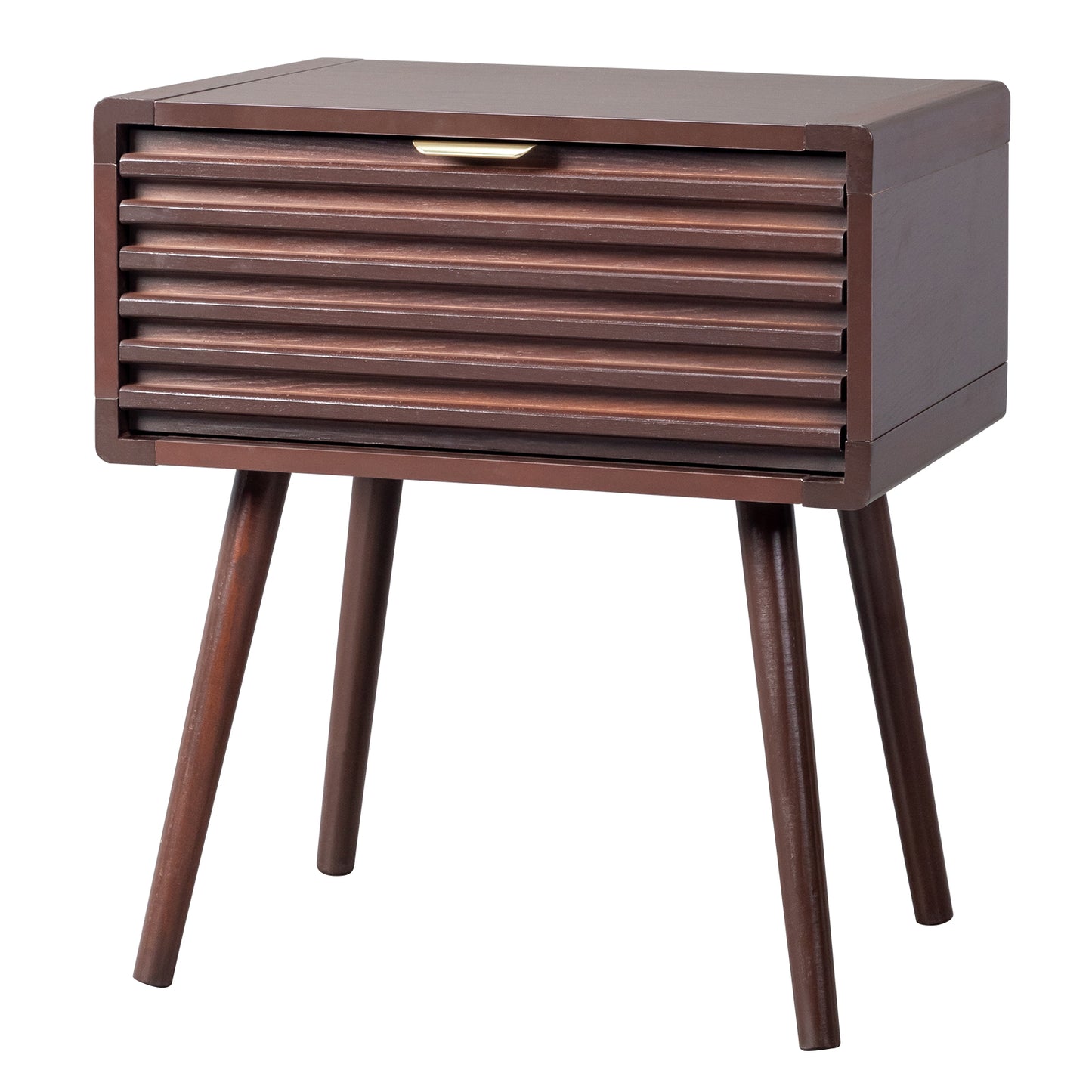 Wood Nightstand End Side Table