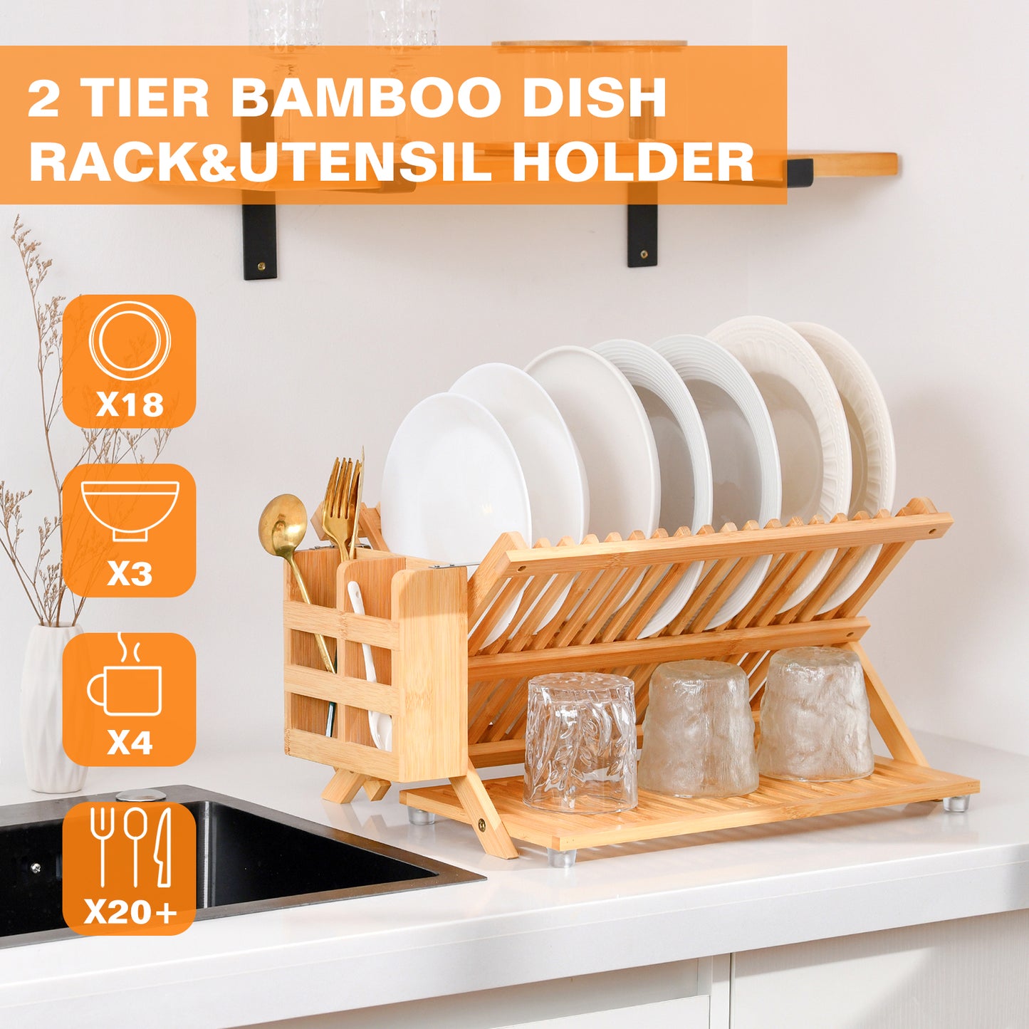 Bamboo Dish Rack