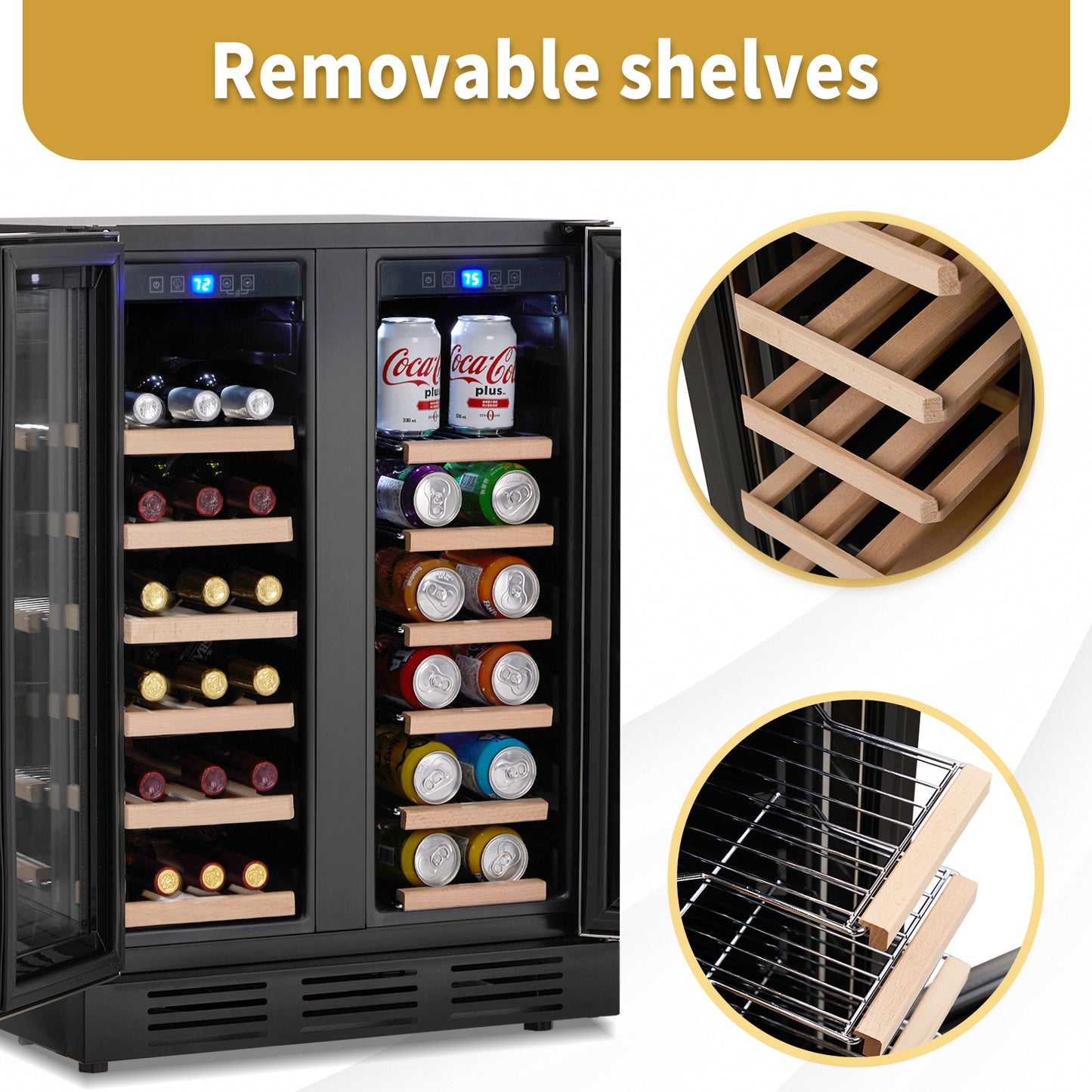 Dual Zone Wine and Beverage Refrigerator
