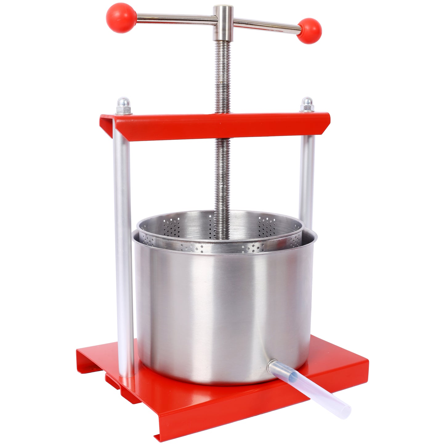 Fruit Wine Manual Press - 0.53 Gallon Stainless Steel