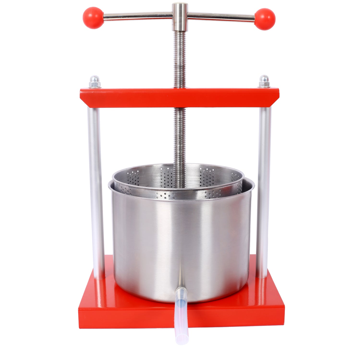 Fruit Wine Manual Press - 0.53 Gallon Stainless Steel