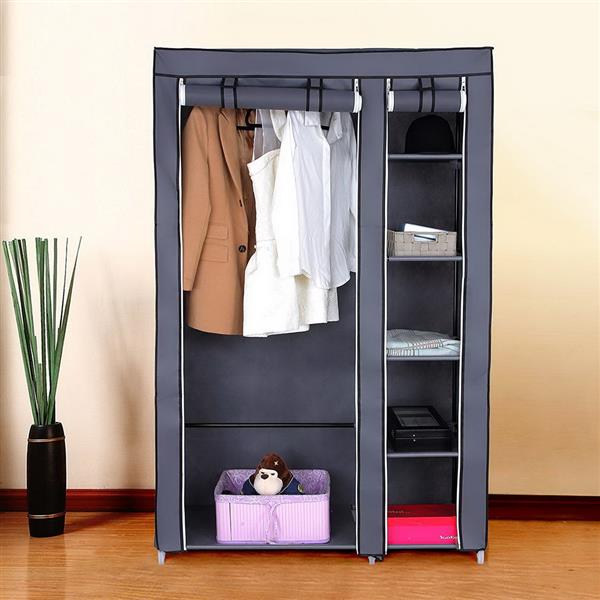 67" Portable Clothes Closet Wardrobe