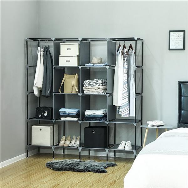67" Clothes Closet Portable Wardrobe
