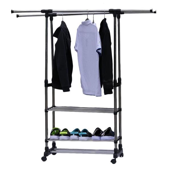3 Tiers Stainless Steel Clothing Rack
