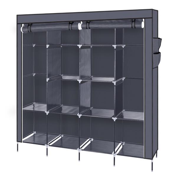 67" Clothes Closet Portable Wardrobe
