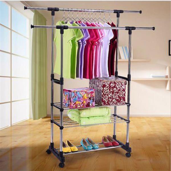 3 Tiers Stainless Steel Clothing Rack