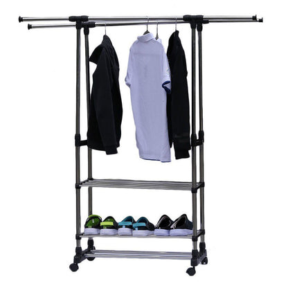 3 Tiers Stainless Steel Clothing Rack