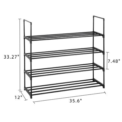 4 Tiers Shoe Rack Shoe Tower Shelf