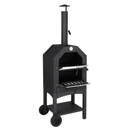 Outdoor Wood Fired Pizza Oven with Pizza Stone
