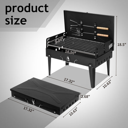 Portable Square Charcoal Grill