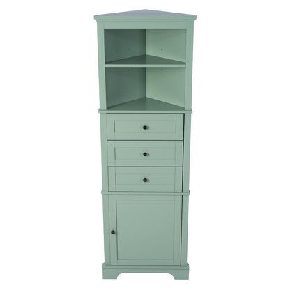 Green Tall Talley Cabinet