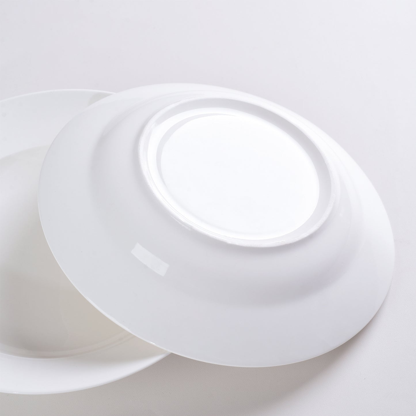 White Dinner Plates Set of 6 - Smooth Glaze