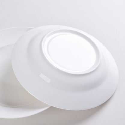 White Dinner Plates Set of 6 - Smooth Glaze