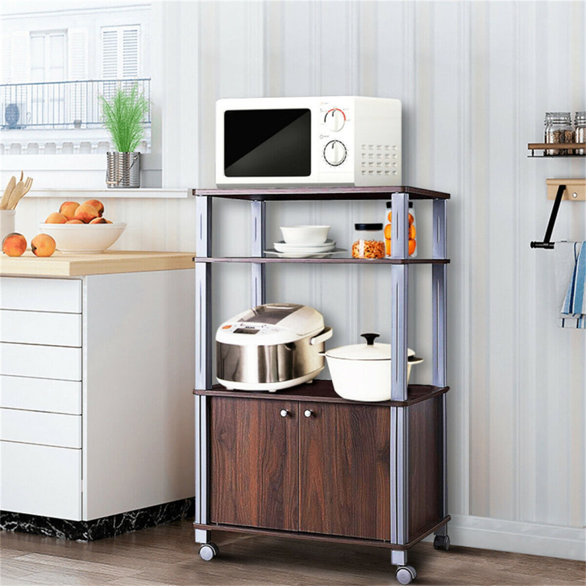 Kitchen Storage Oak Rack