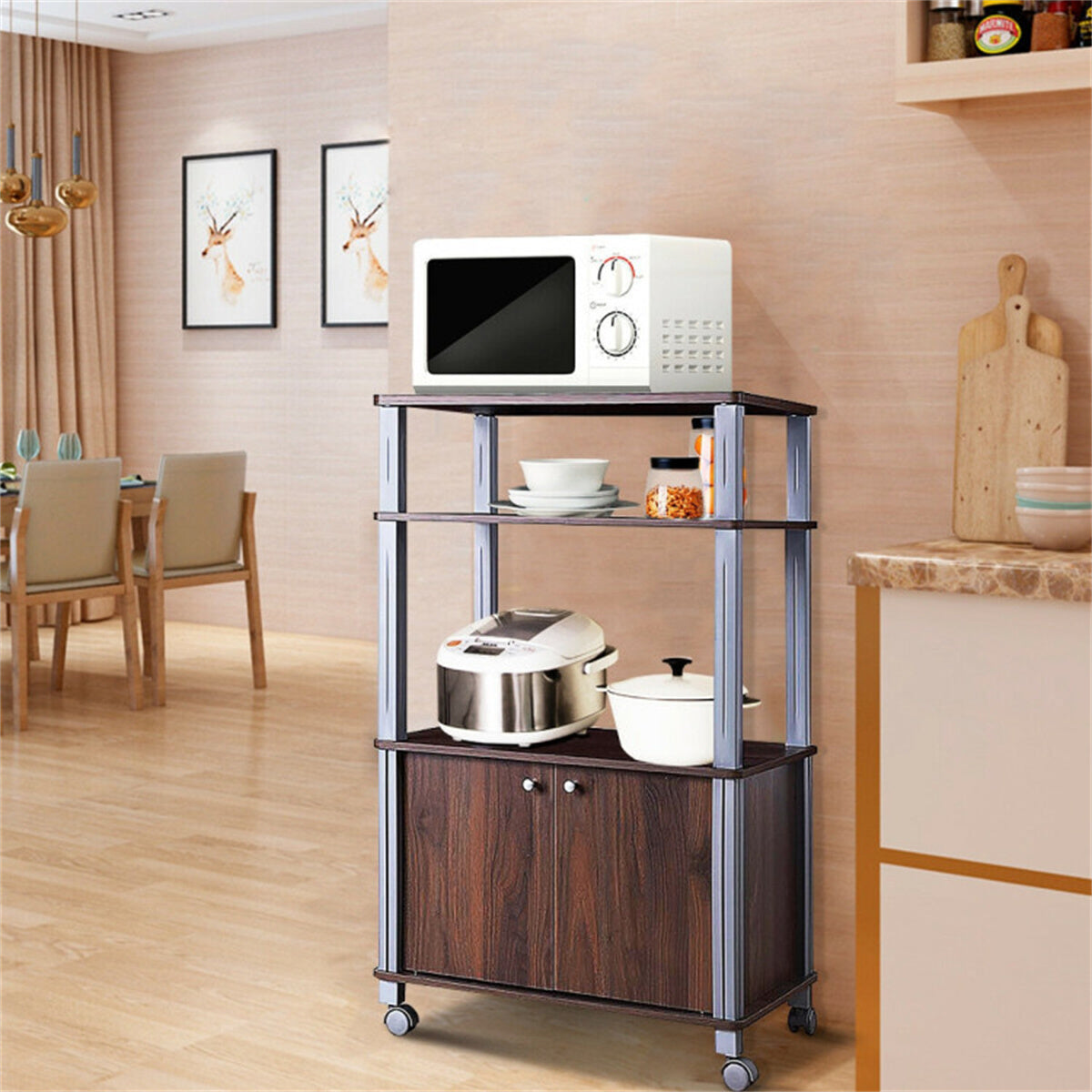 Kitchen Storage Oak Rack