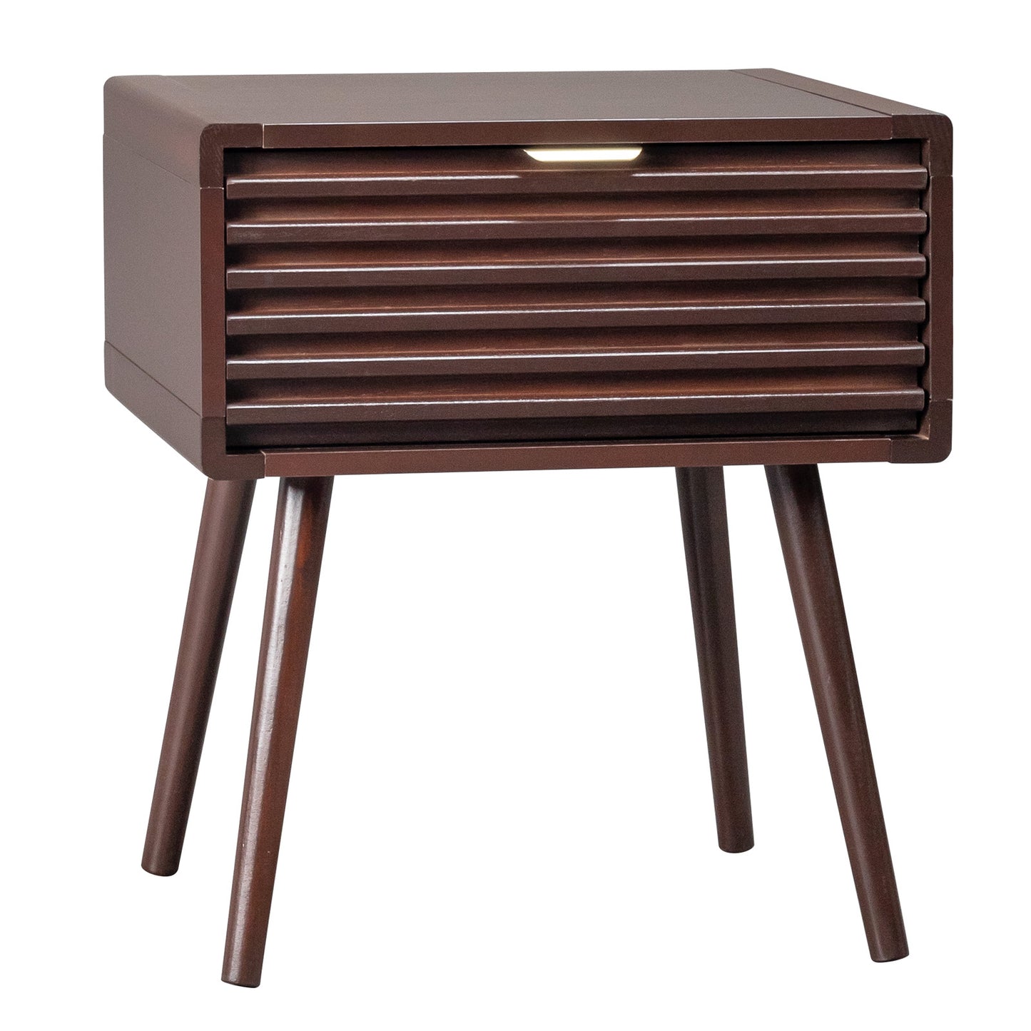 Wood Nightstand End Side Table