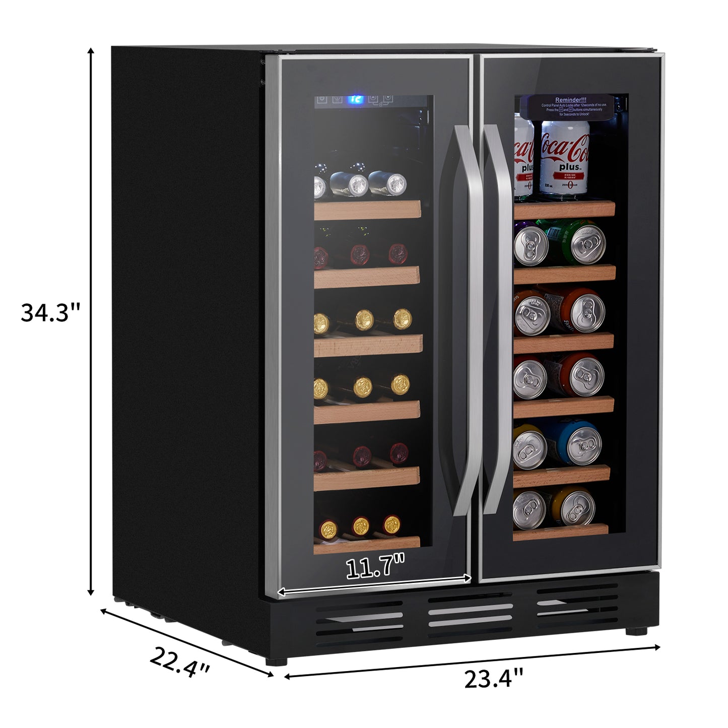 Dual Zone Wine and Beverage Refrigerator