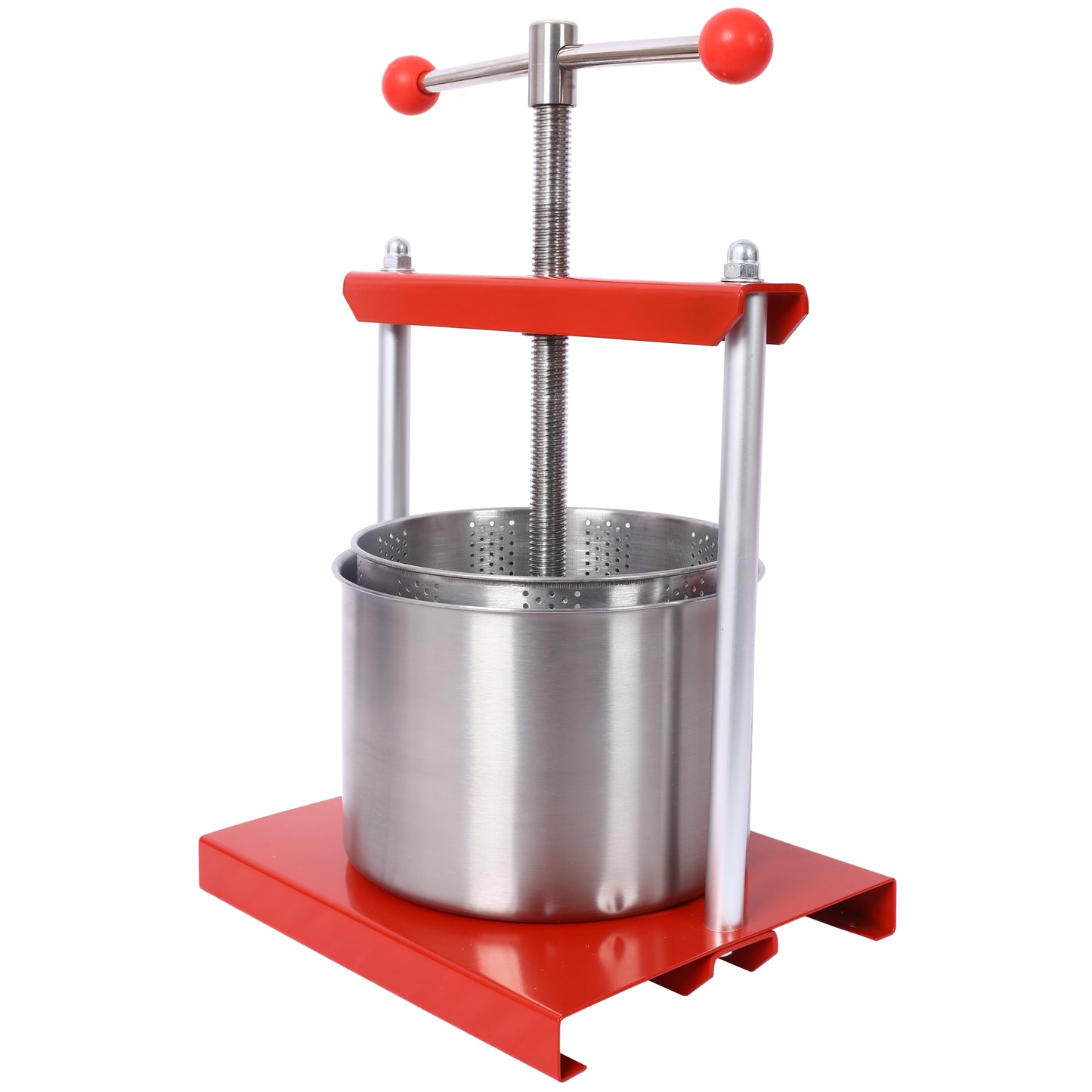 Fruit Wine Manual Press - 0.53 Gallon Stainless Steel