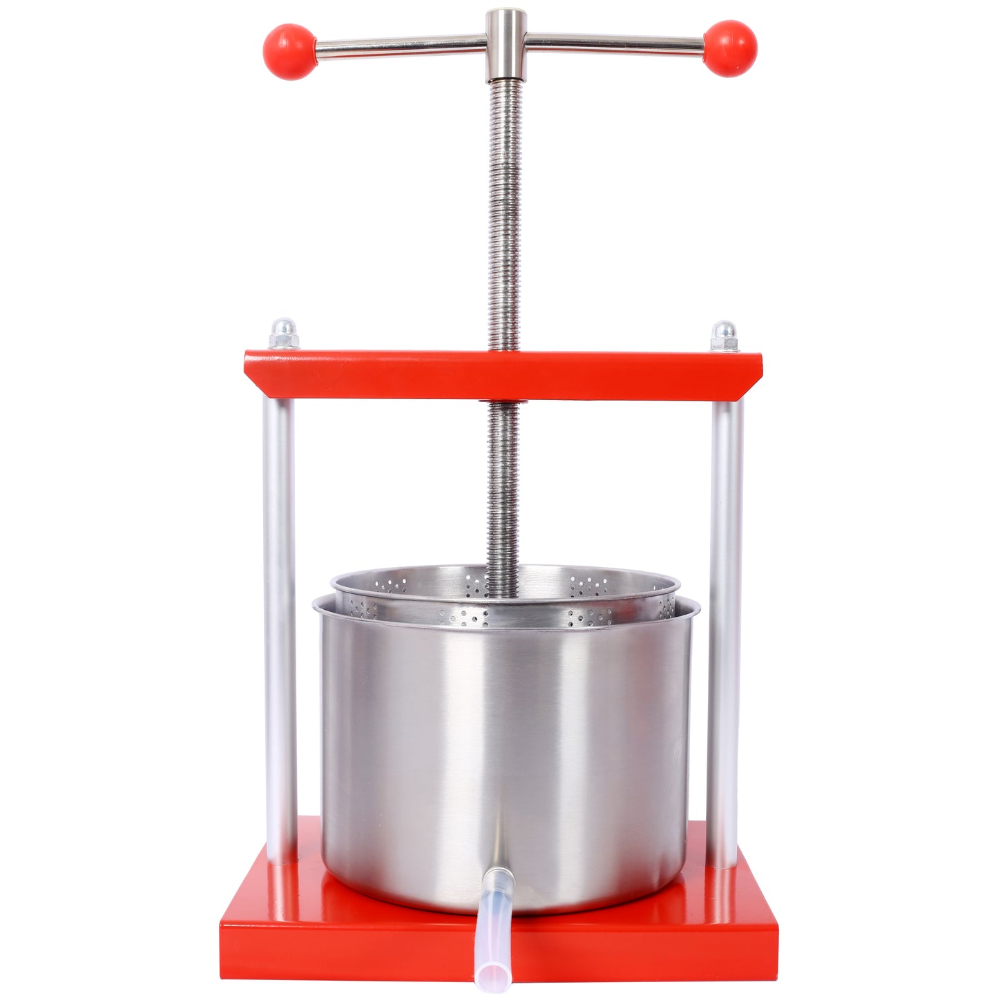 Fruit Wine Manual Press - 0.53 Gallon Stainless Steel