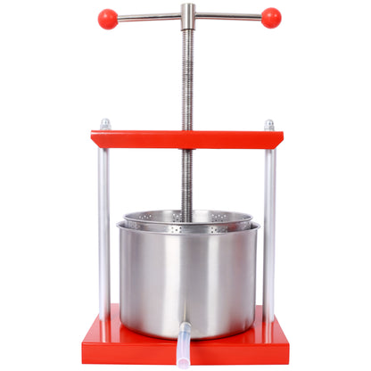 Fruit Wine Manual Press - 0.53 Gallon Stainless Steel