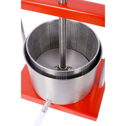 Fruit Wine Manual Press - 0.53 Gallon Stainless Steel