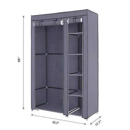67" Portable Clothes Closet Wardrobe