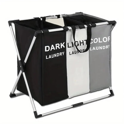 3-Grid Foldable Laundry Hamper