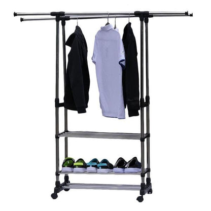 3 Tiers Stainless Steel Clothing Rack
