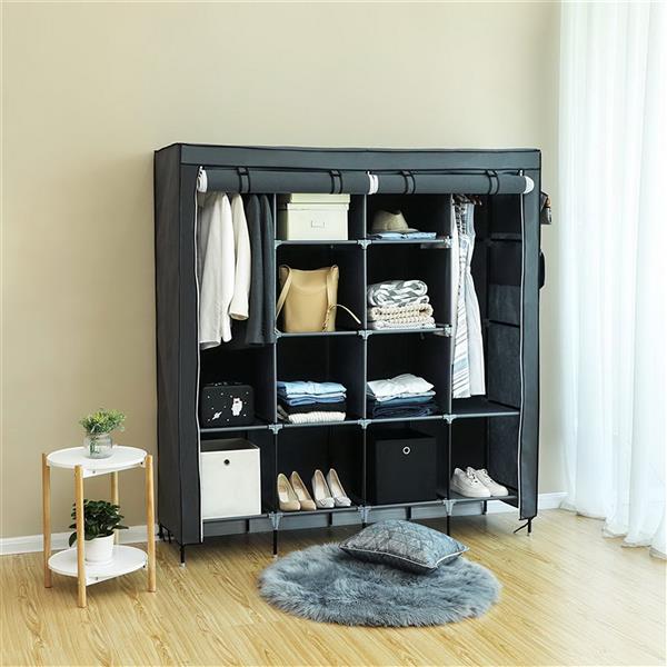 67" Clothes Closet Portable Wardrobe