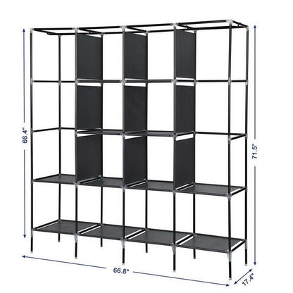 67" Clothes Closet Portable Wardrobe